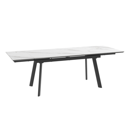 Стол MILANA FOUR-160, раздвижной 160(40+40)x90, CALAKATTA ST CER/ЧЕРНЫЙ MILANA FOUR 160